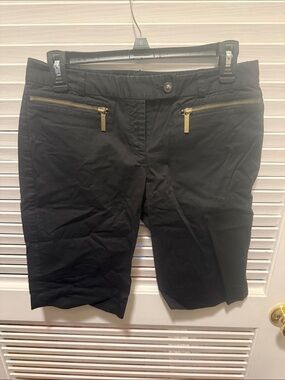 Michael Kors Black Bermuda Shorts